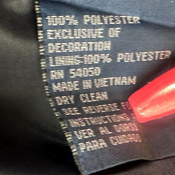 Evan Picone Blazer Navy Blue  16 Petite 3/4th Sleeves‎ Lined buttons Polyester - Picture 7 of 11